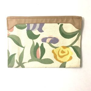 Vintage FLORAL Carpet Bag Clutch